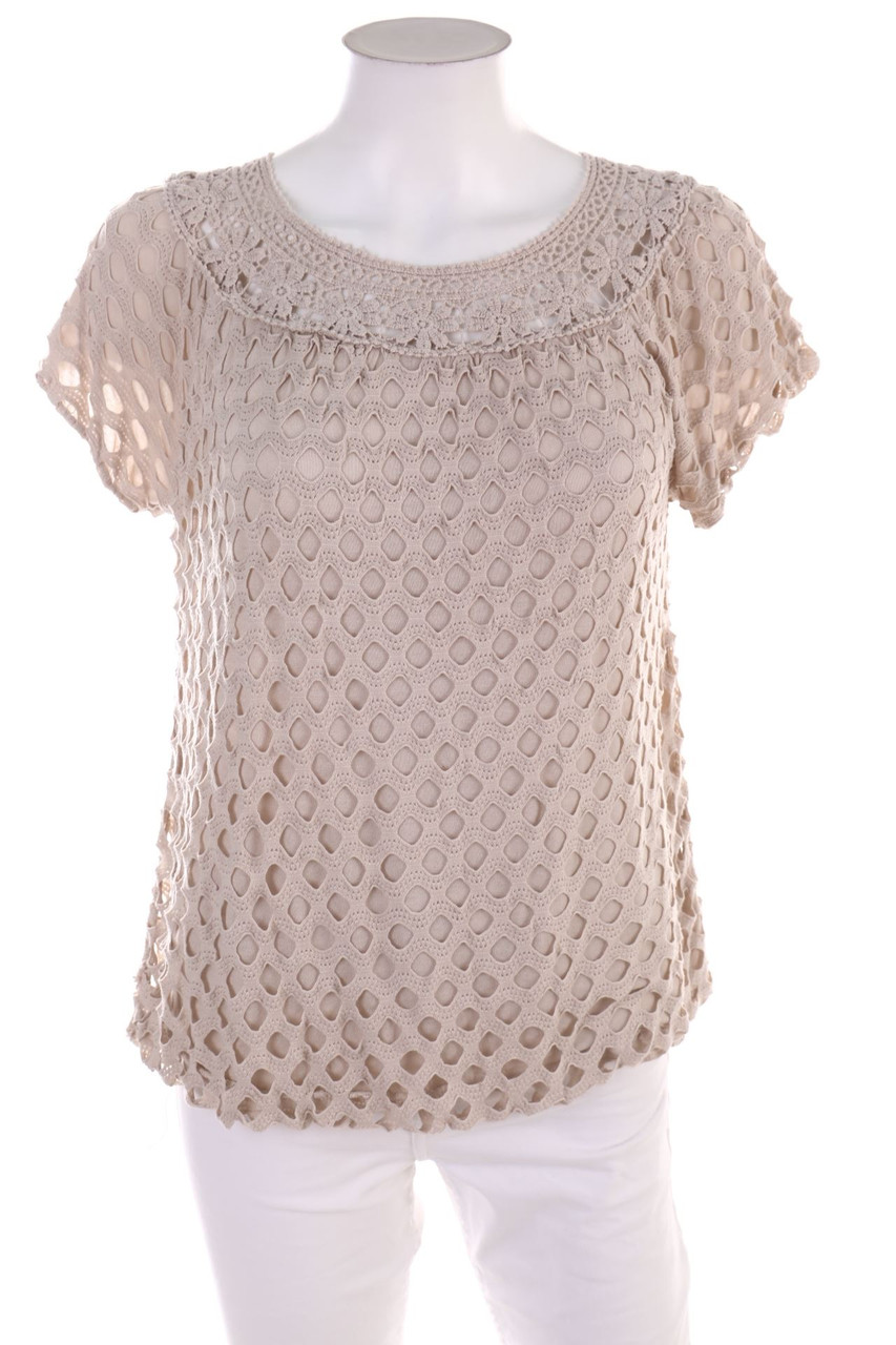 Ohne Label - Kurzarm-Shirt im Layer Look - D 42