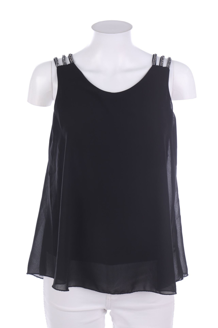 SECONDHAND - Top mit Strass-Steinen - S