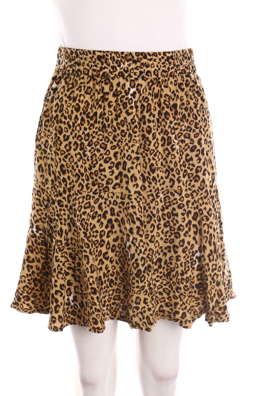 Chicorée - Minirock mit Leo-Print - M