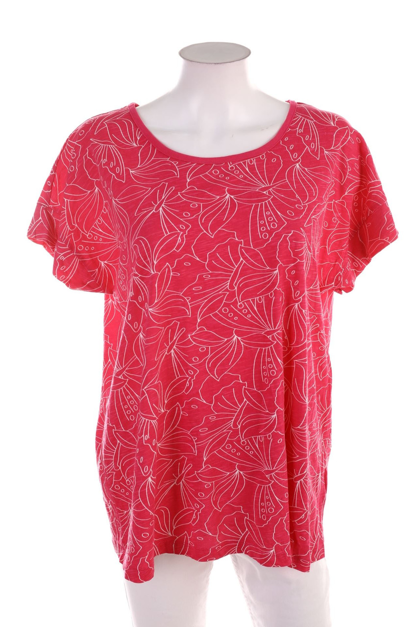 Laura Torelli - Kurzarm-Shirt mit Muster - L