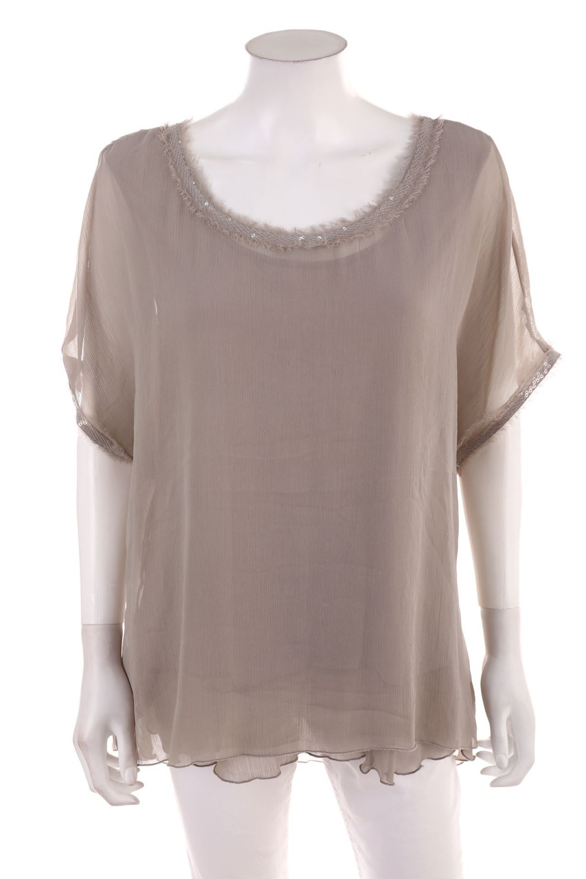 TOM TAILOR - Kurzarm-Bluse - XL