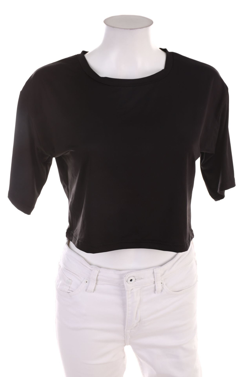 Ohne Label - Basic-Cropped-Shirt - M