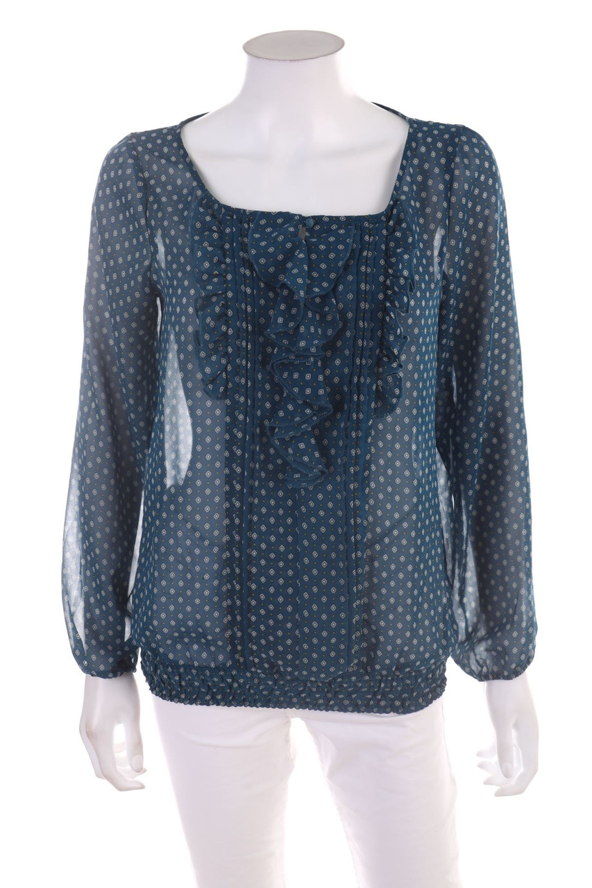 GRAIN DE MALICE - Muster-Bluse mit Rüschen - D 40