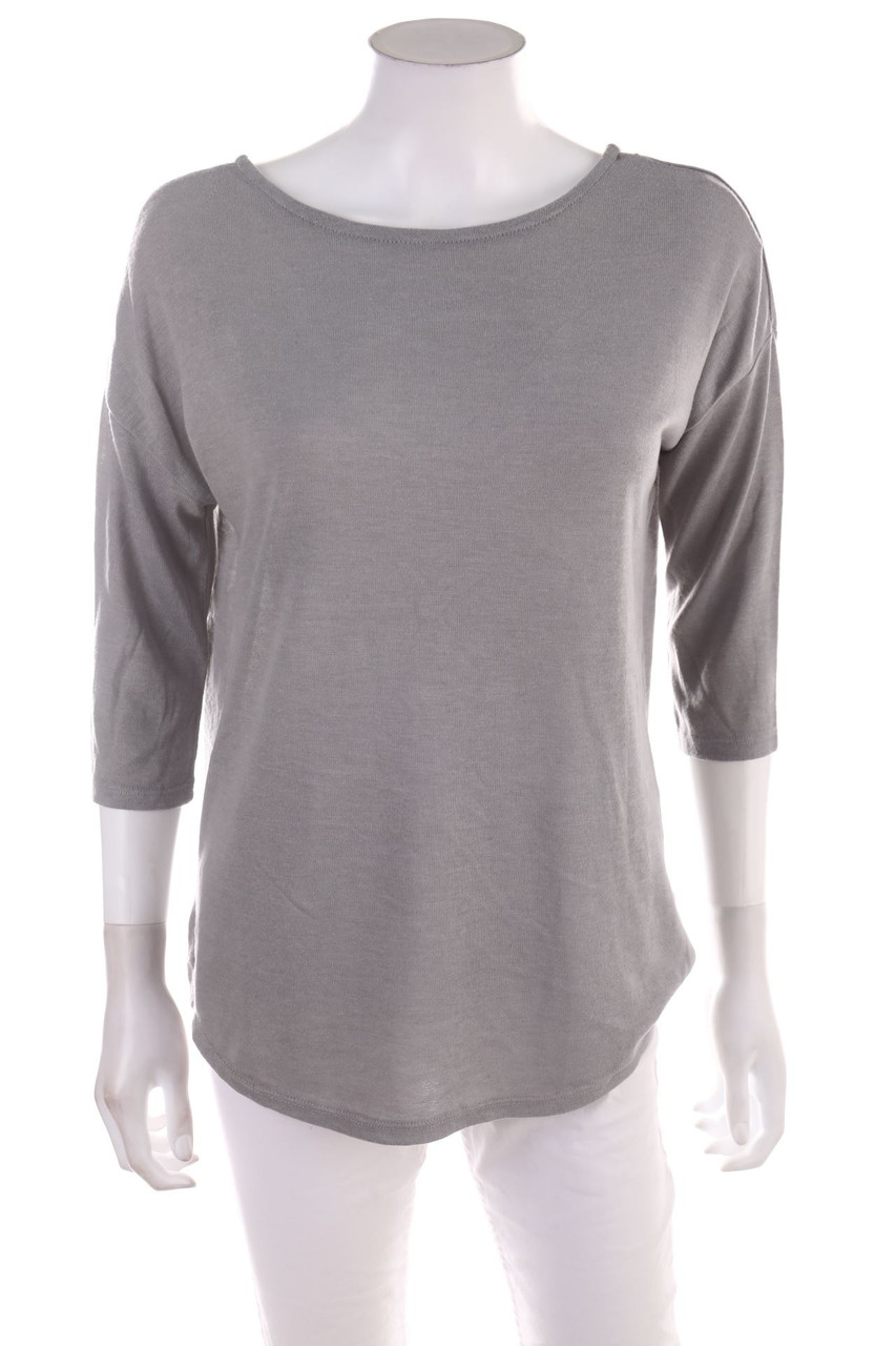 Ohne Label - Kurzarm-Shirt mit Schnürung - D 44