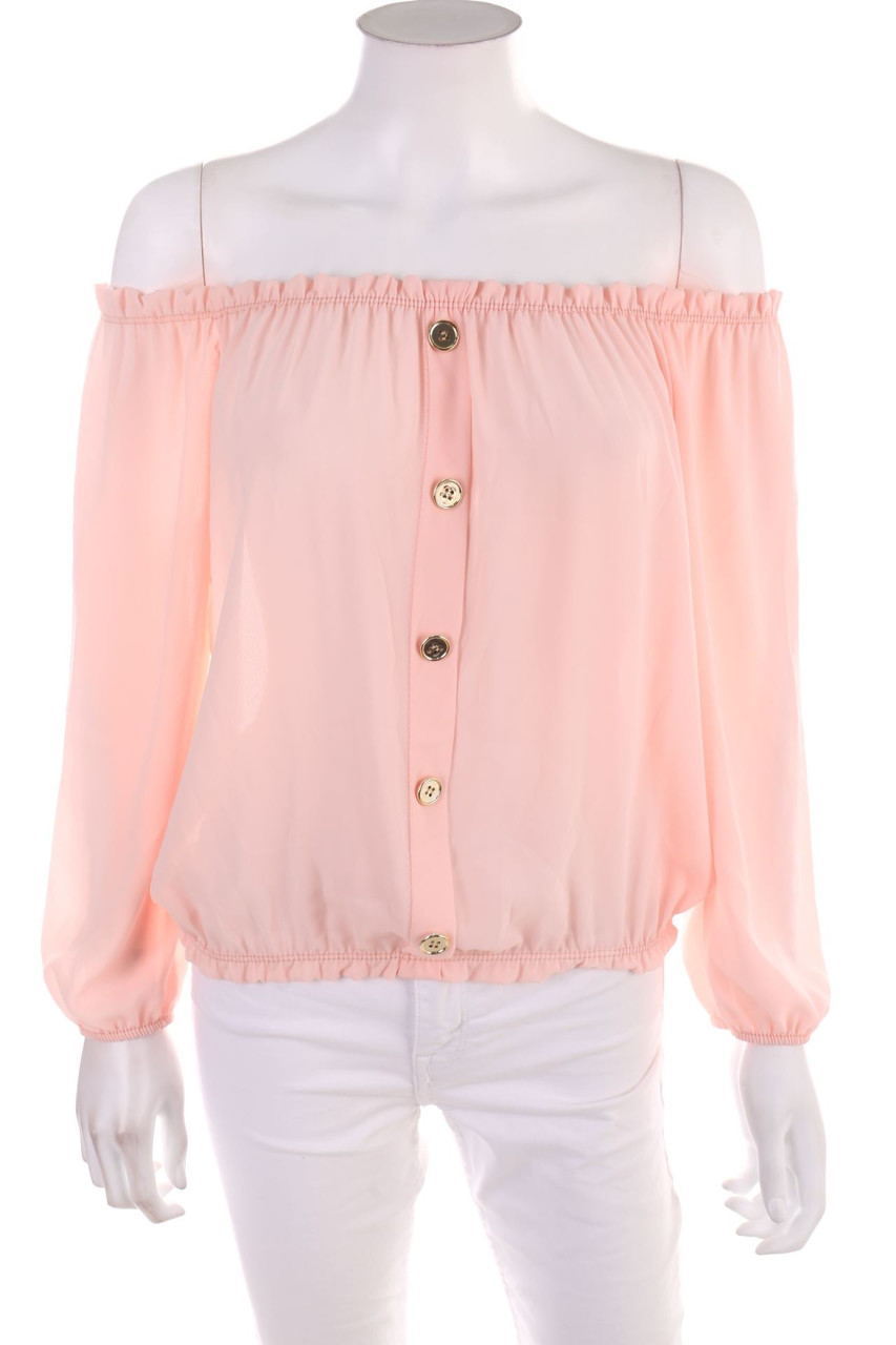 WS2 WOMAN - Carmen-Bluse mit Knöpfen - D 36