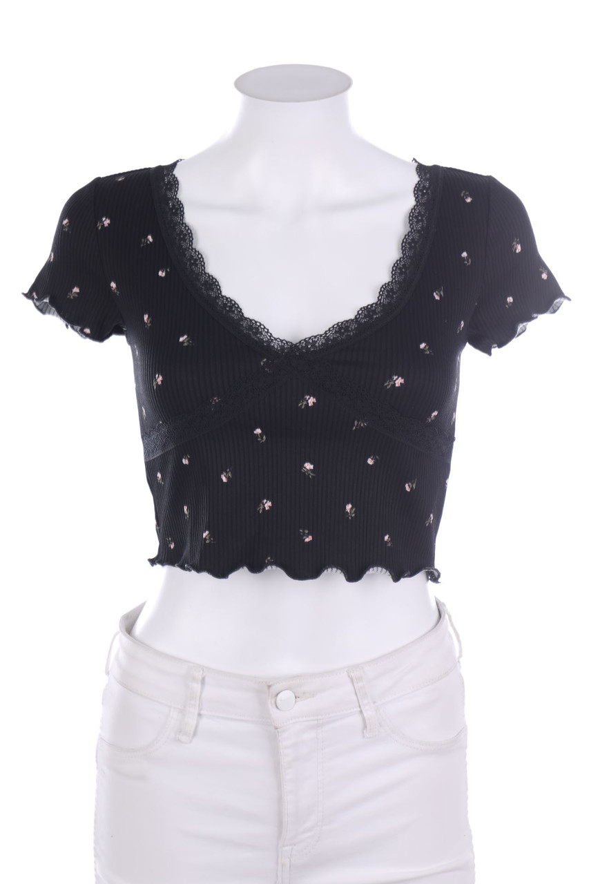 H&M - Cropped-Shirt - S