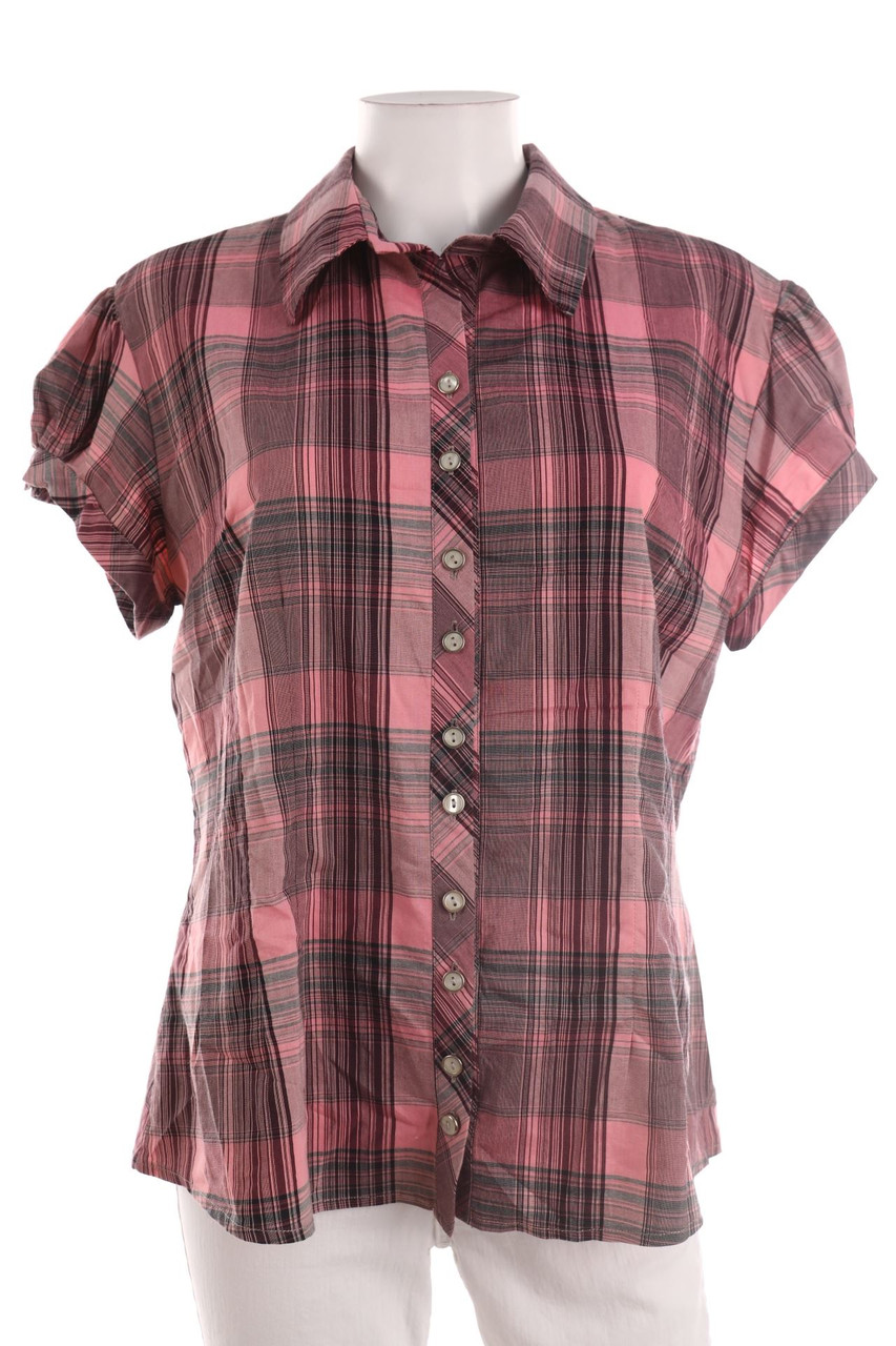 SECONDHAND - Hemd-Bluse mit kurzem Ärmel - 48