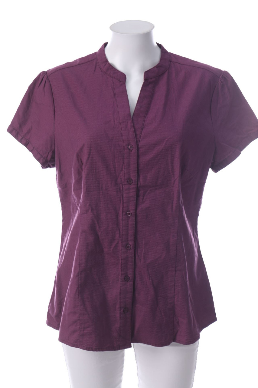 zero - Kurzarm-Bluse - XL