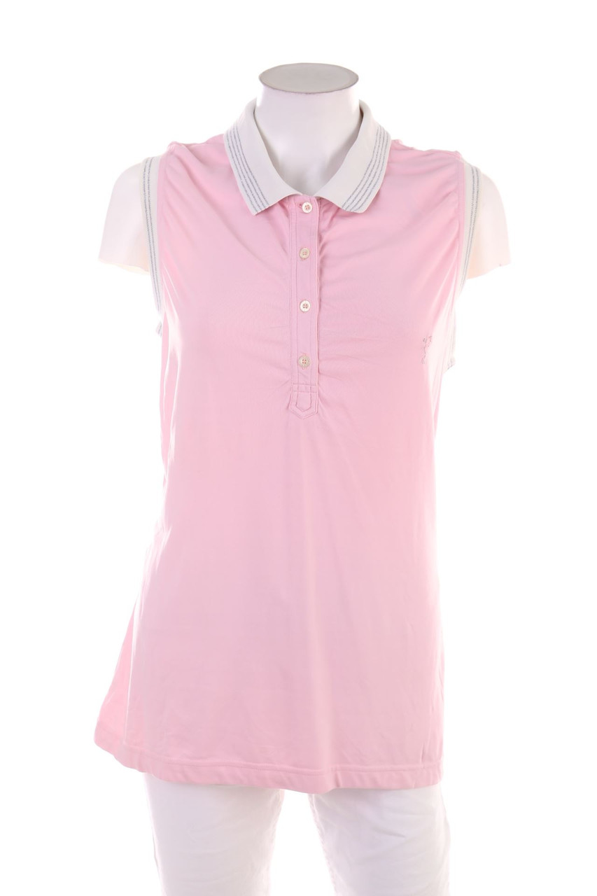 Ohne Label - ärmelloses Polo-Shirt - XL