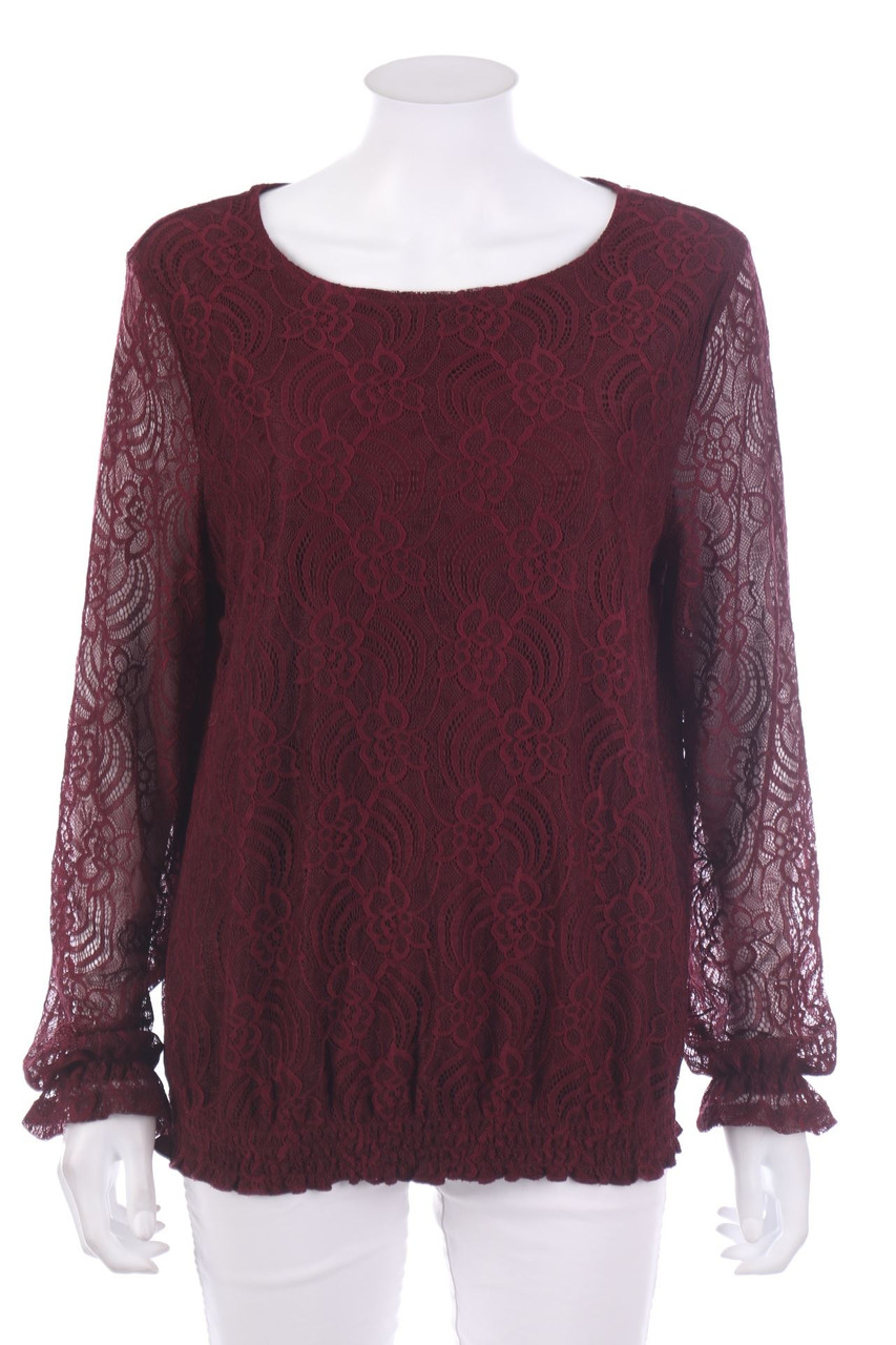 Laura Torelli - Spitzen-Bluse - M