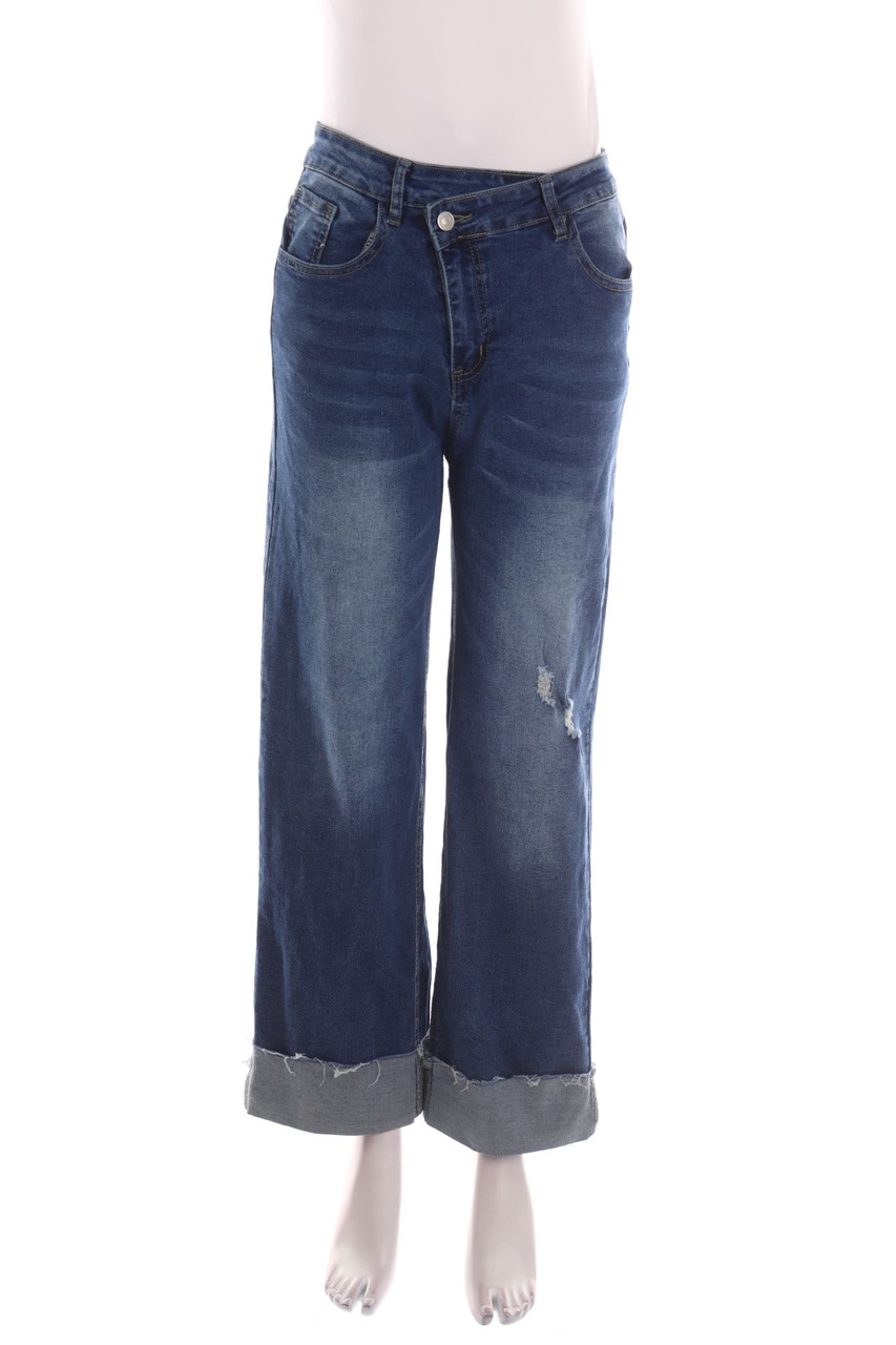 Ohne Label - Used Look Straight Cut Jeans - M