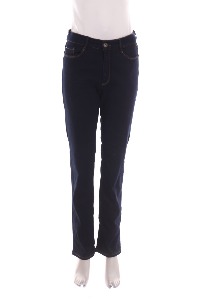 BONITA - Dark Denim Straight Cut Jeans - L