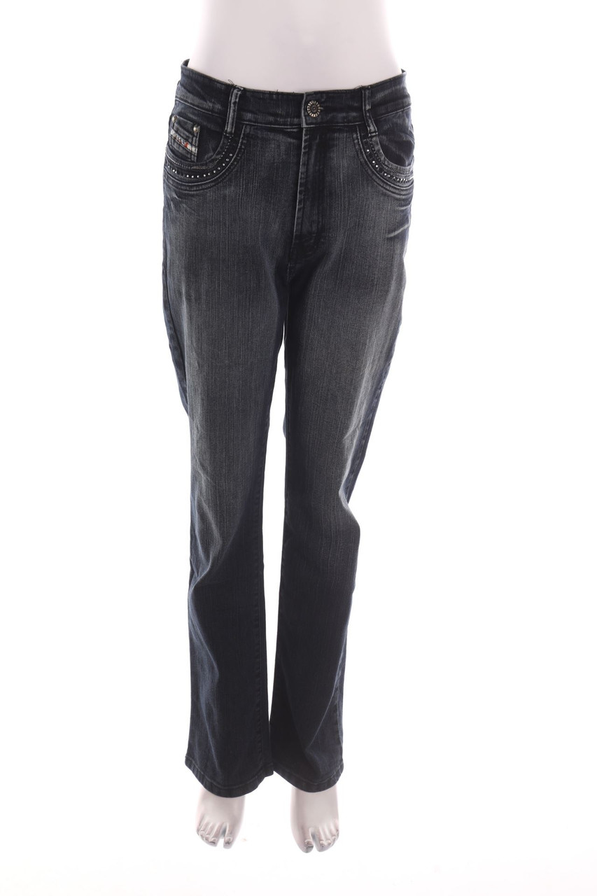 SECONDHAND - Dark Denim Straight Cut Jeans - XL