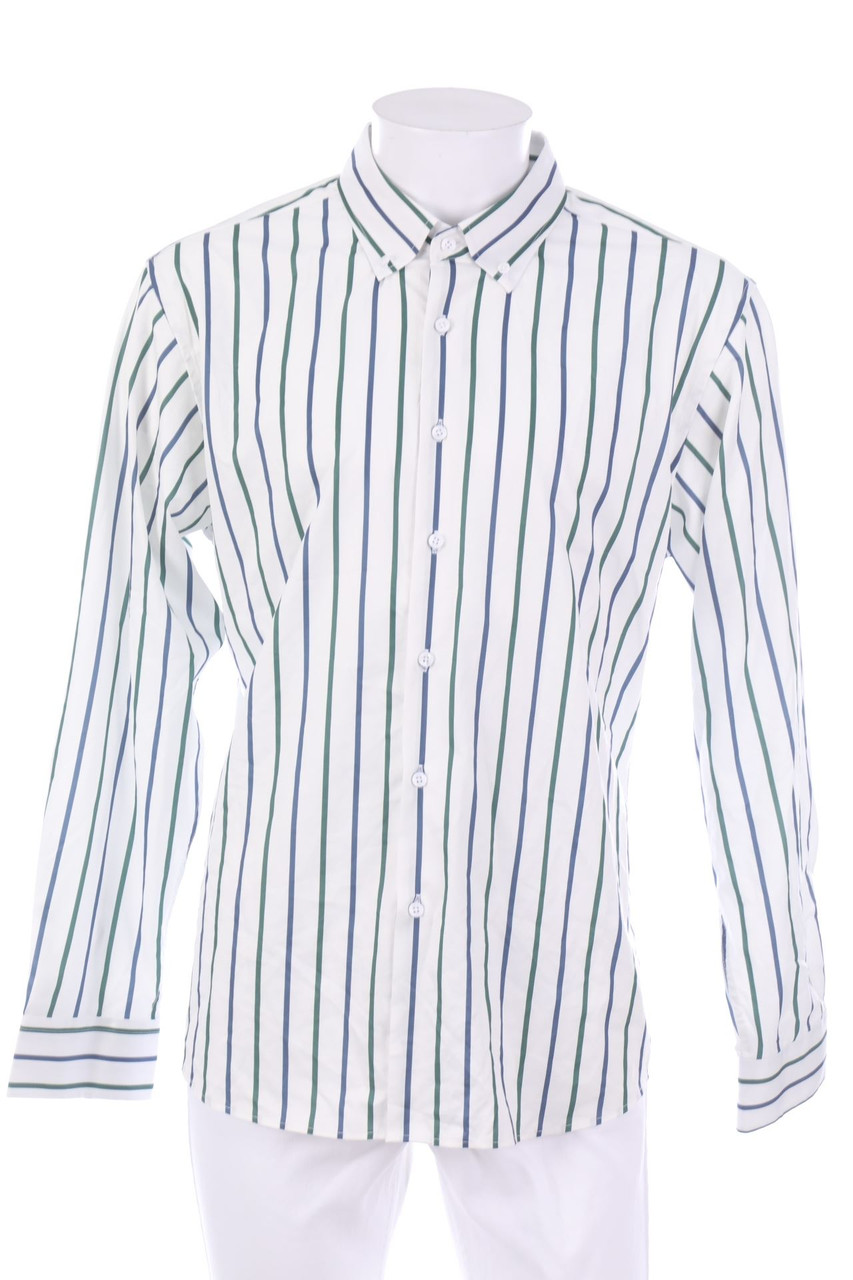 Ohne Label - gestreiftes Hemd - L