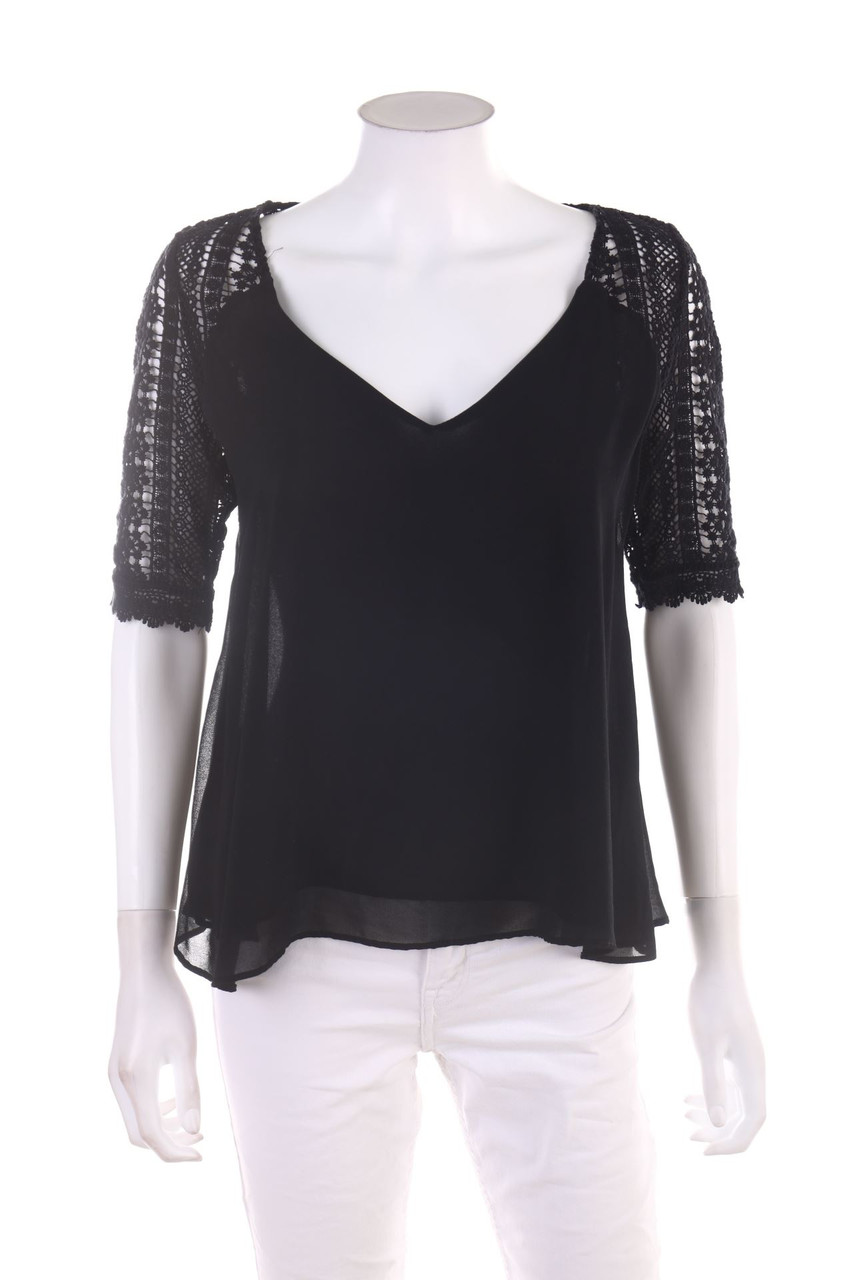 ZARA - Kurzarm-Bluse - S