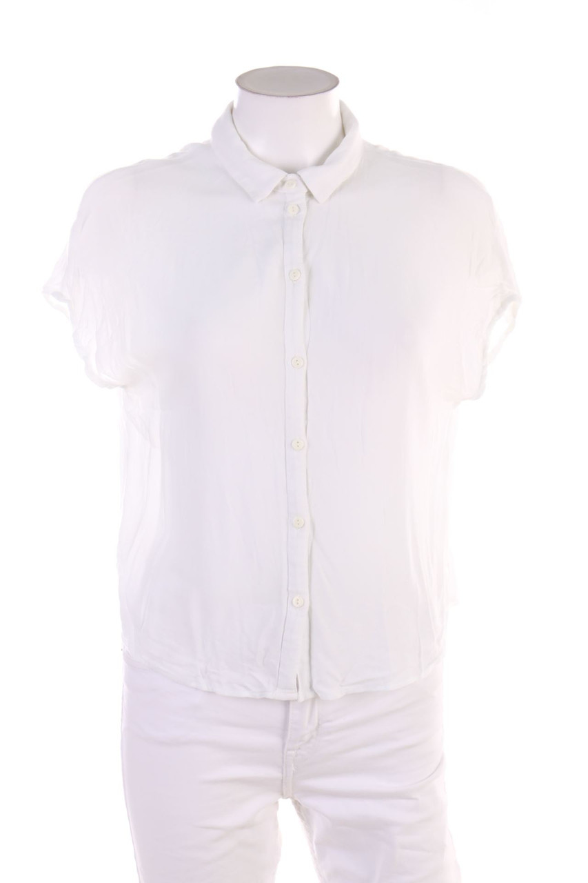 H&M - Hemd-Bluse mit kurzem Ärmel - L
