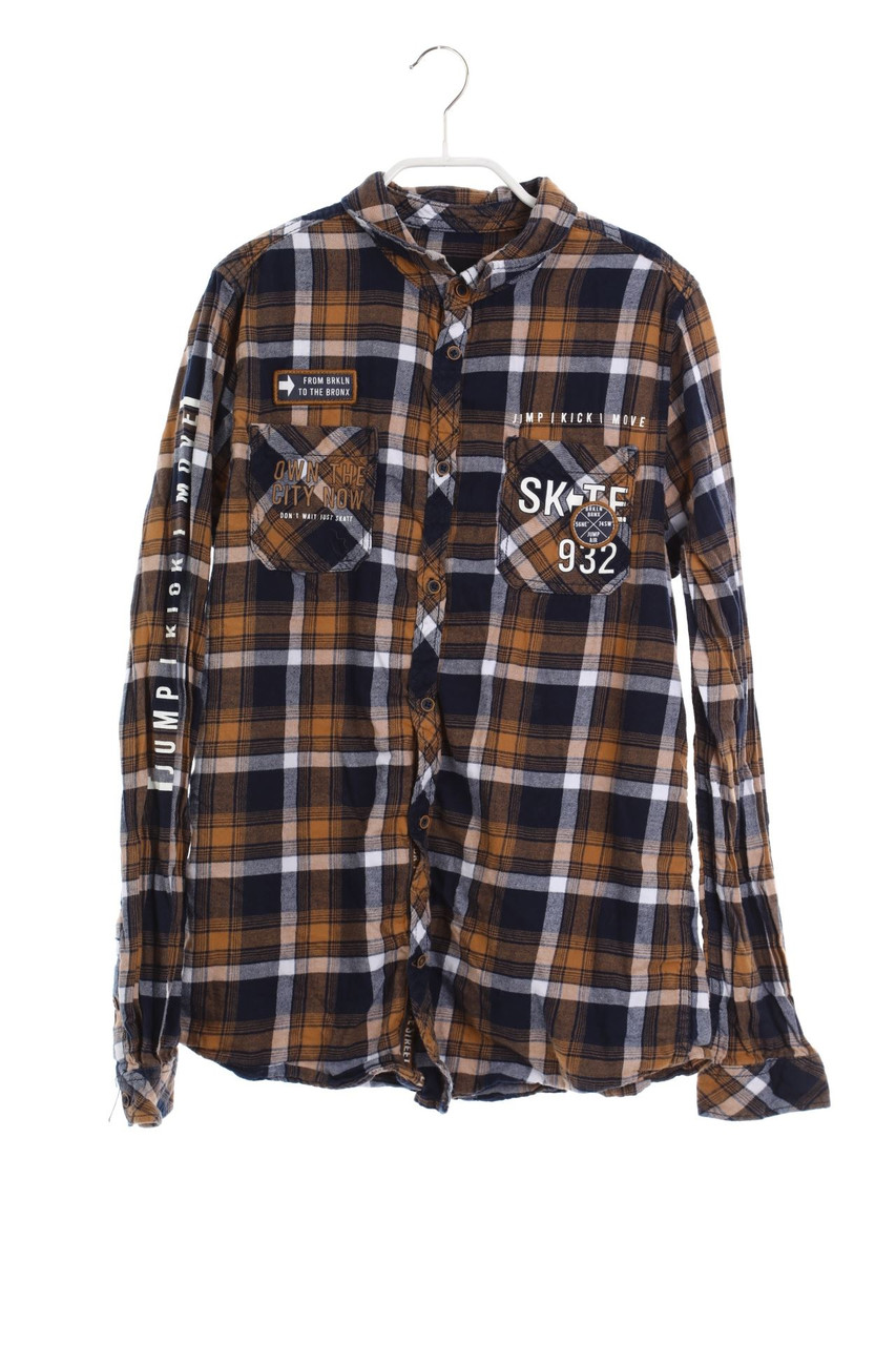 C&A - Flanell-Hemd mit Karo-Muster - 170