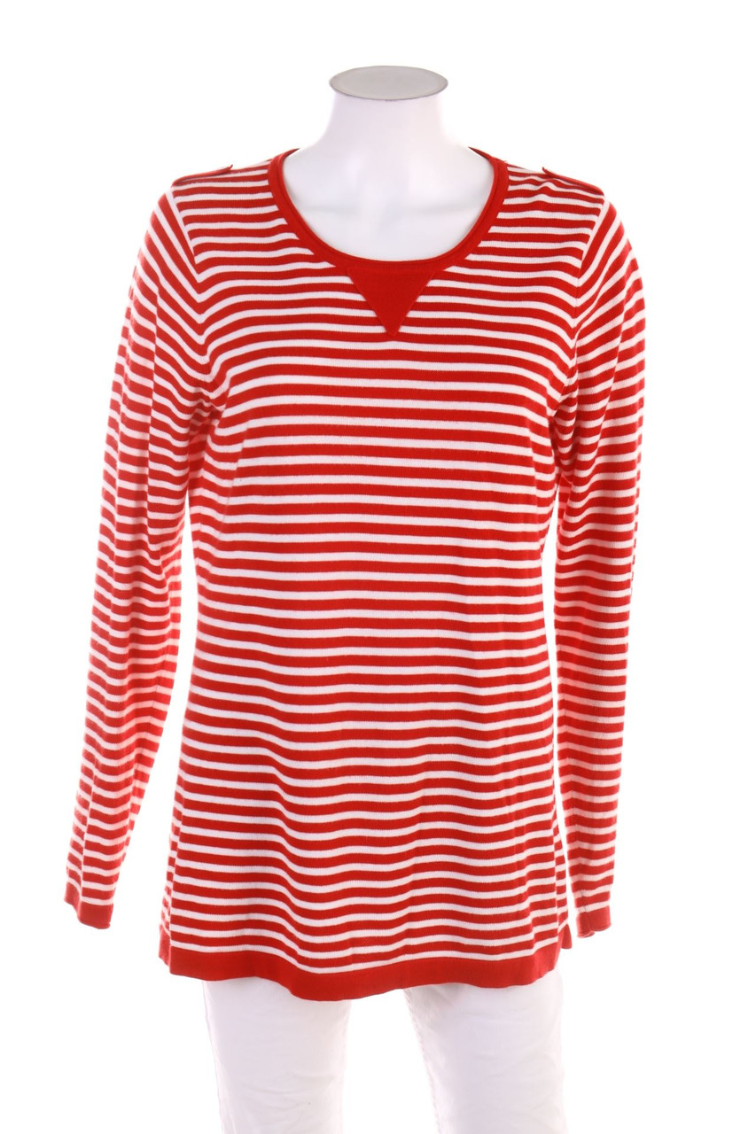 TOMMY HILFIGER - Baumwoll-Pullover mit Streifen aus Baumwolle - L