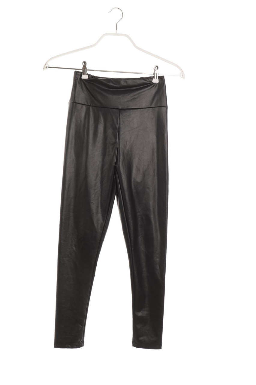 Ohne Label - Kunstleder-Leggings - XS