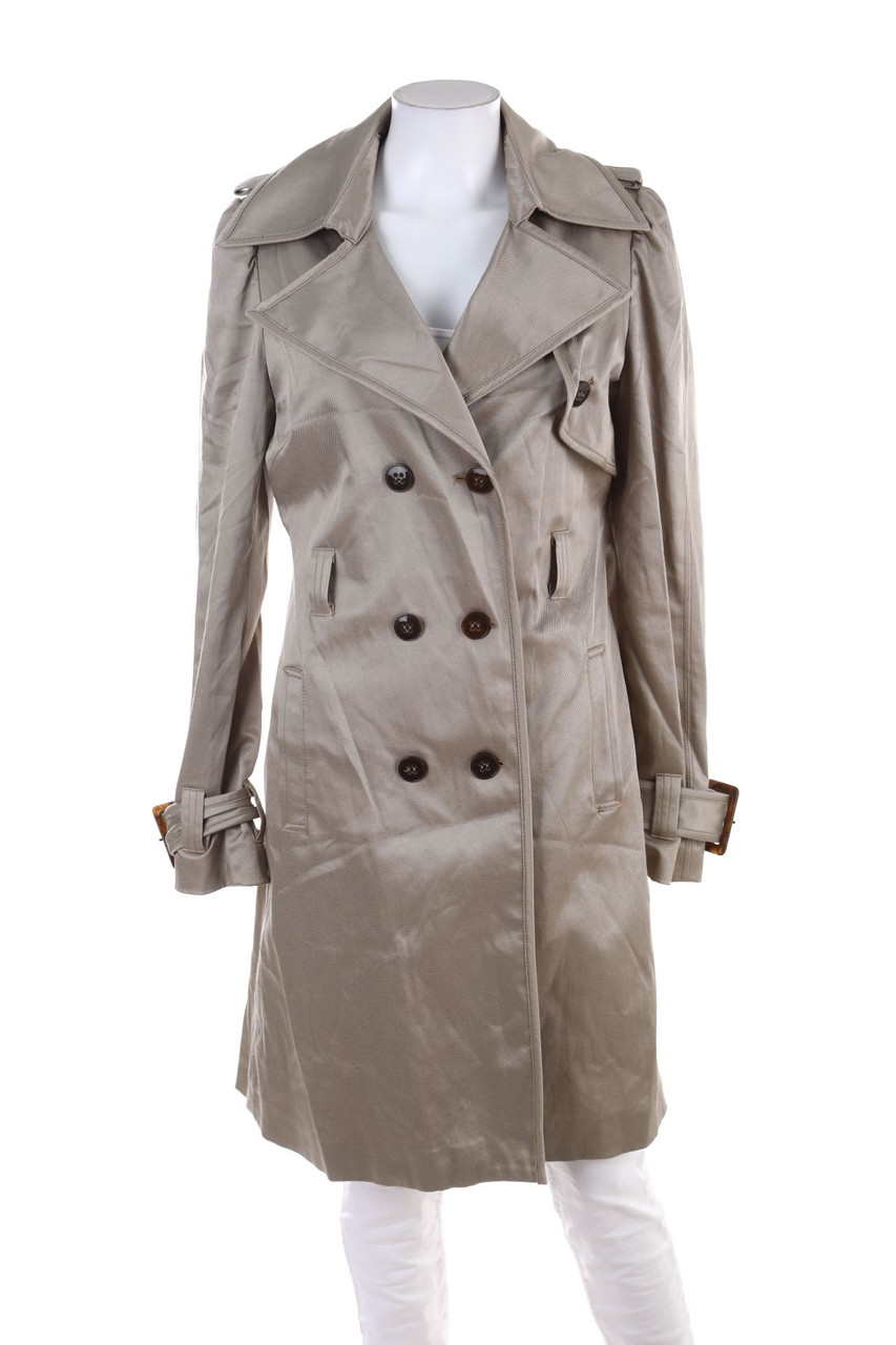 GESTUZ - Trenchcoat mit Schulter-Riegeln - M