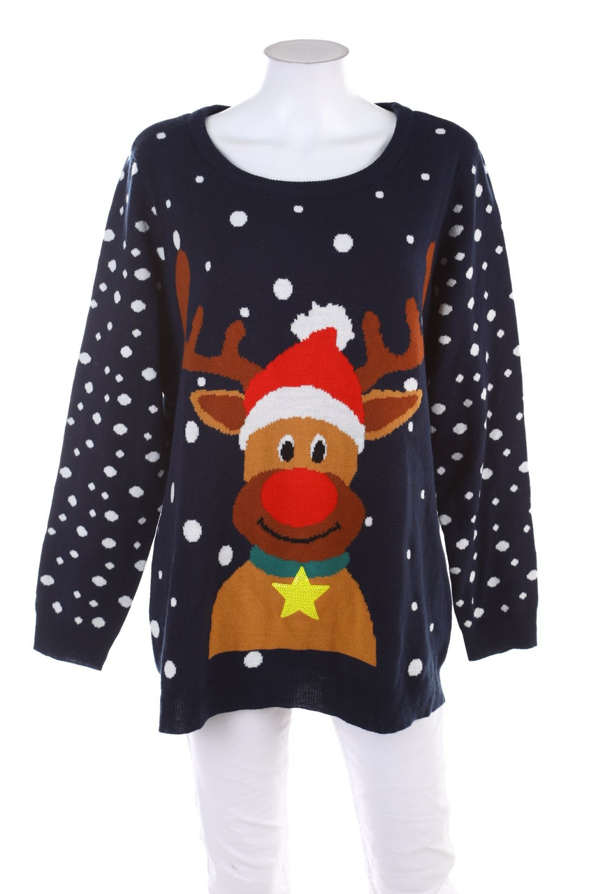 bonprix collection - Weihnachts-Strick-Pullover - 48