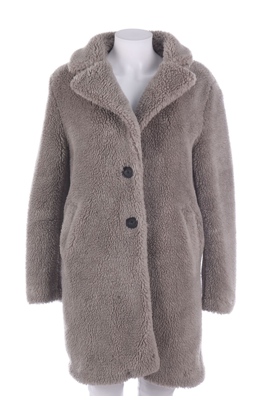 ZARA - Fake Fur-Mantel - S