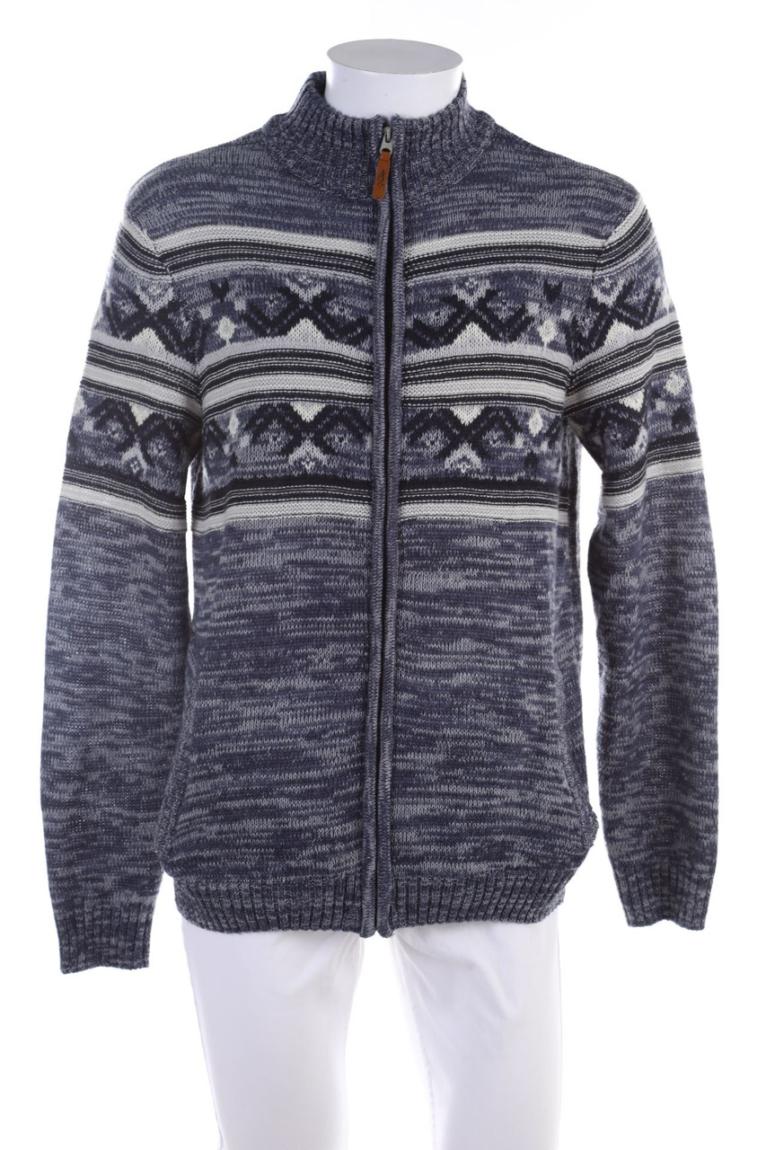 Urban Surface - Zipper-Cardigan mit Wolle - M
