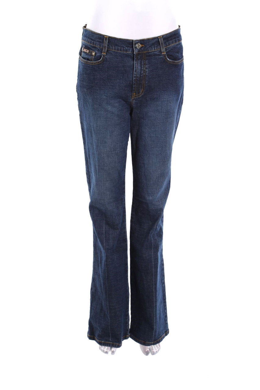 SECONDHAND - Used Look Flared-Jeans - XL