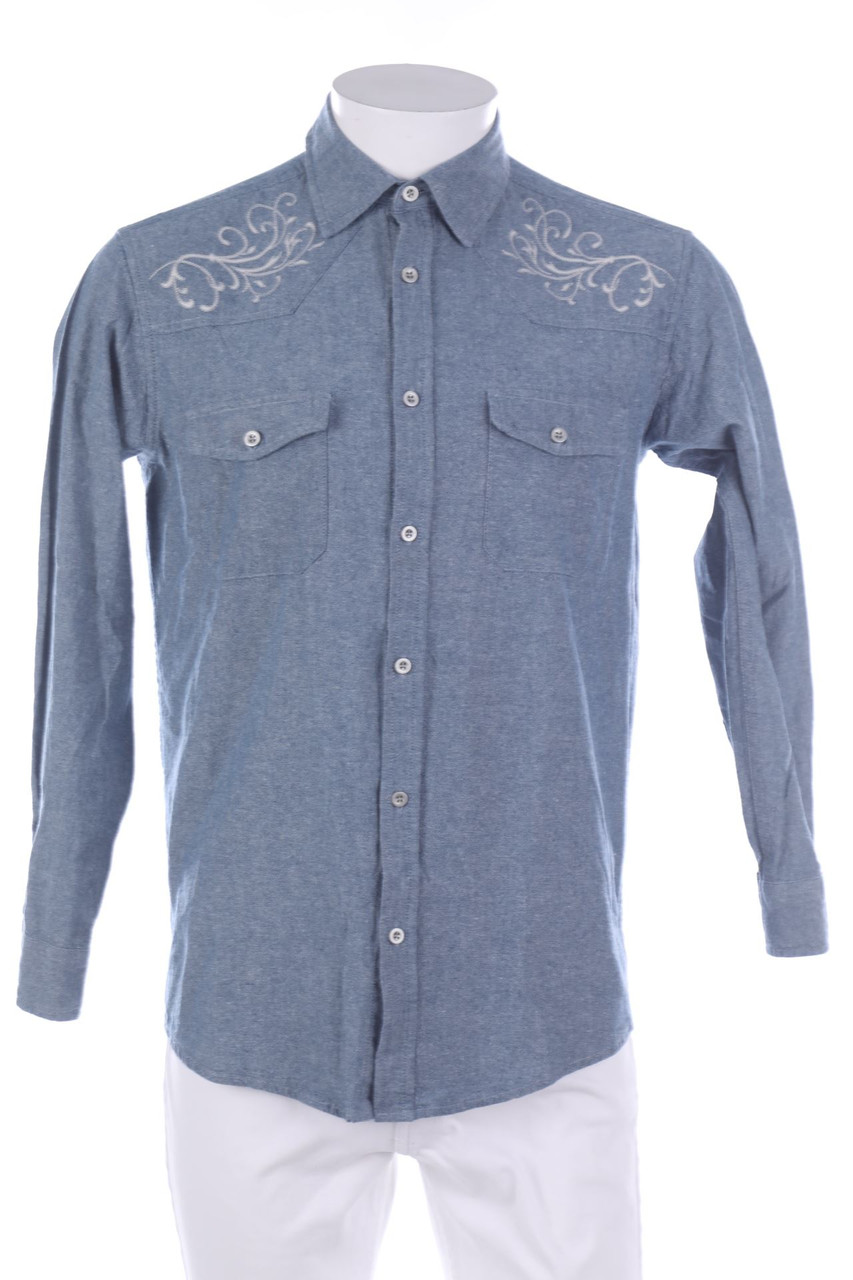 Atlas for Men - Hemd mit Stickereien - M