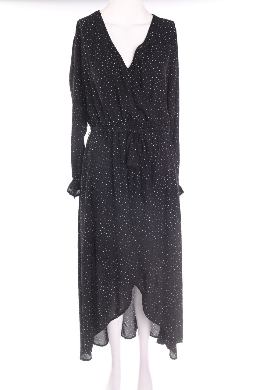 JEAN PASCALE - Maxi-Abendkleid mit Pünktchen - XL