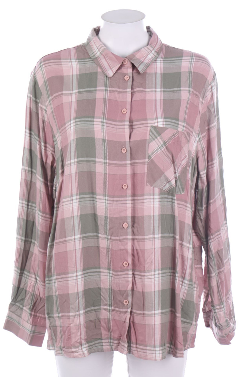 Janina - Karo-Hemd-Bluse - 3XL