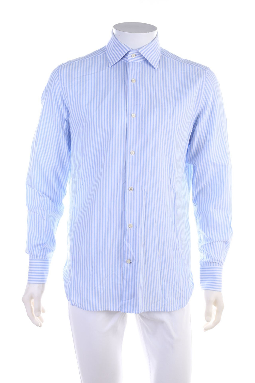 BOGGI Milano - Business-gestreiftes Hemd - M