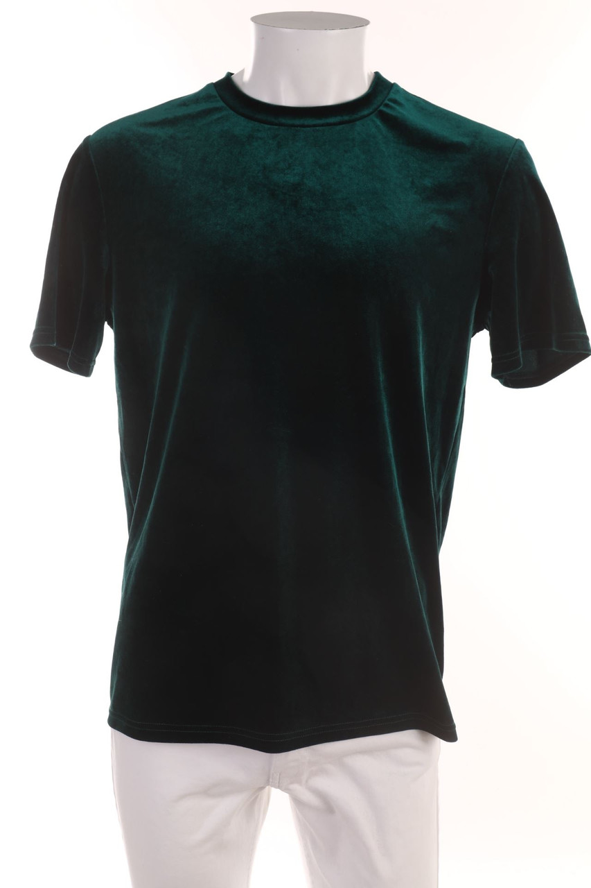 SECONDHAND - Samt-T-Shirt - M