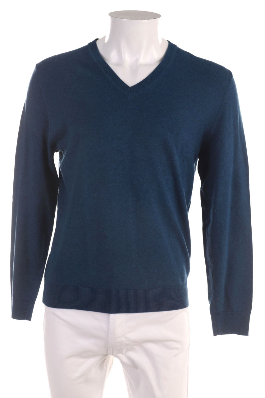 s.Oliver - V-Neck-Pullover aus Baumwoll-Mix - M