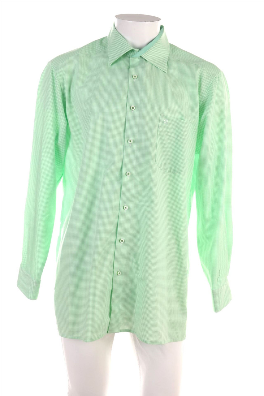 OLYMP - kariertes Hemd aus Baumwolle - XL