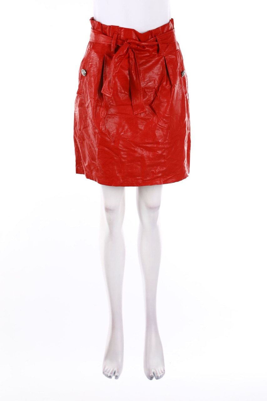 RINASCIMENTO - Faux Leather-Mini-Rock - S