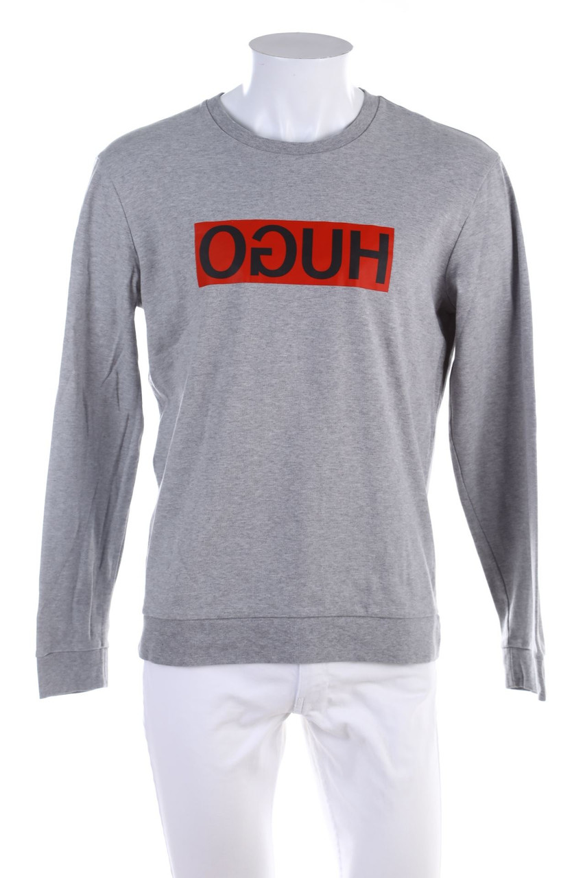 HUGO BOSS - Sweatshirt mit Logo-Print aus Baumwolle - L