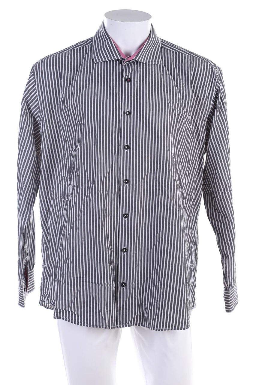 JAMES & NICHOLSON - gestreiftes Hemd - 2XL