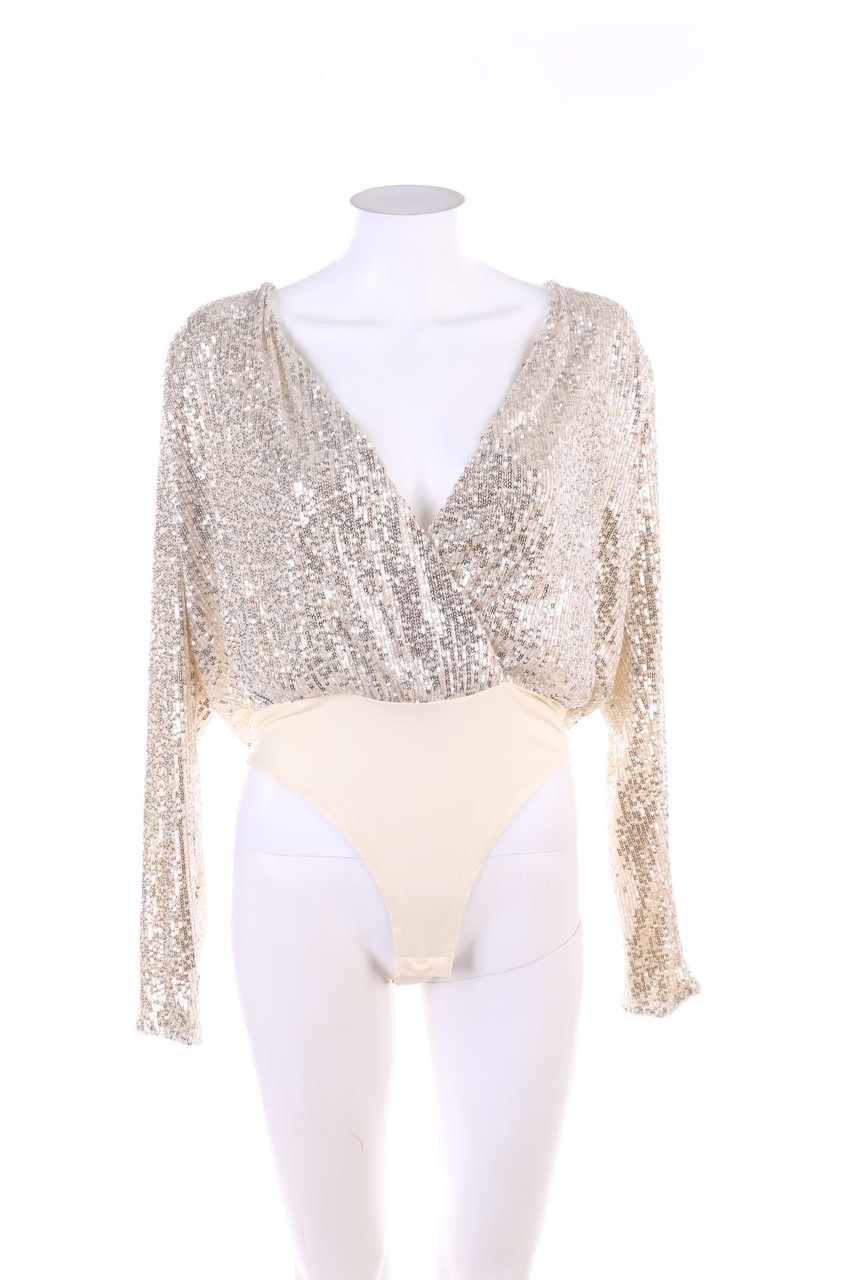 H&M - Pailletten-Body - M