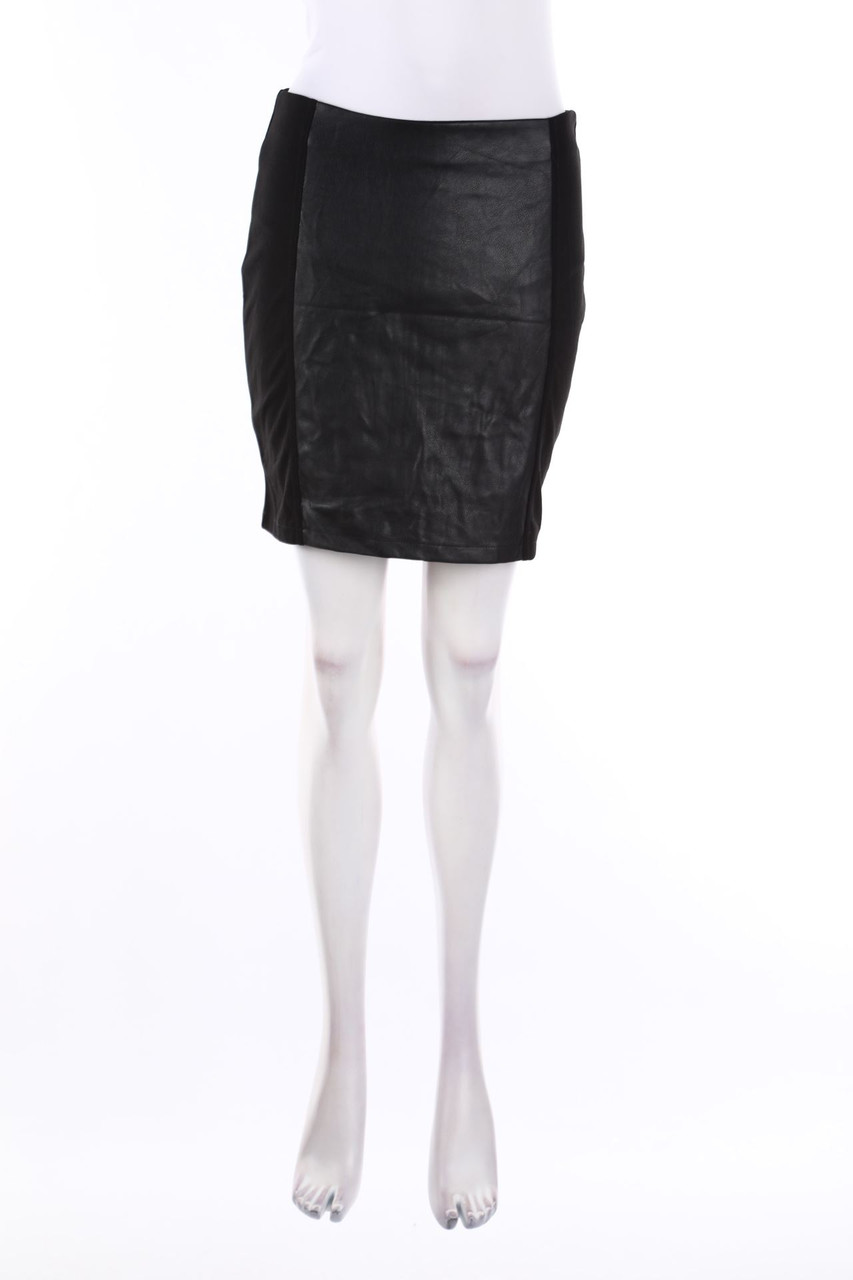 blue motion - Faux Leather-Mini-Rock - S