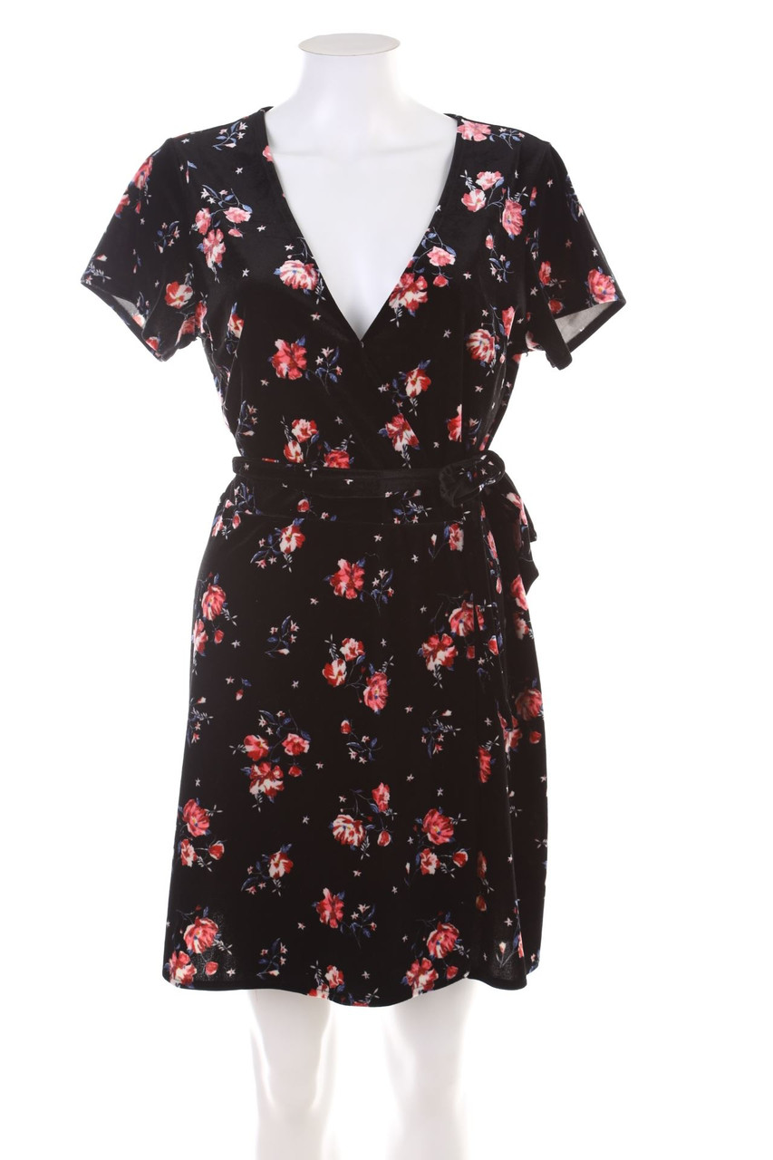 H&M - Samt-Wickelkleid - XL