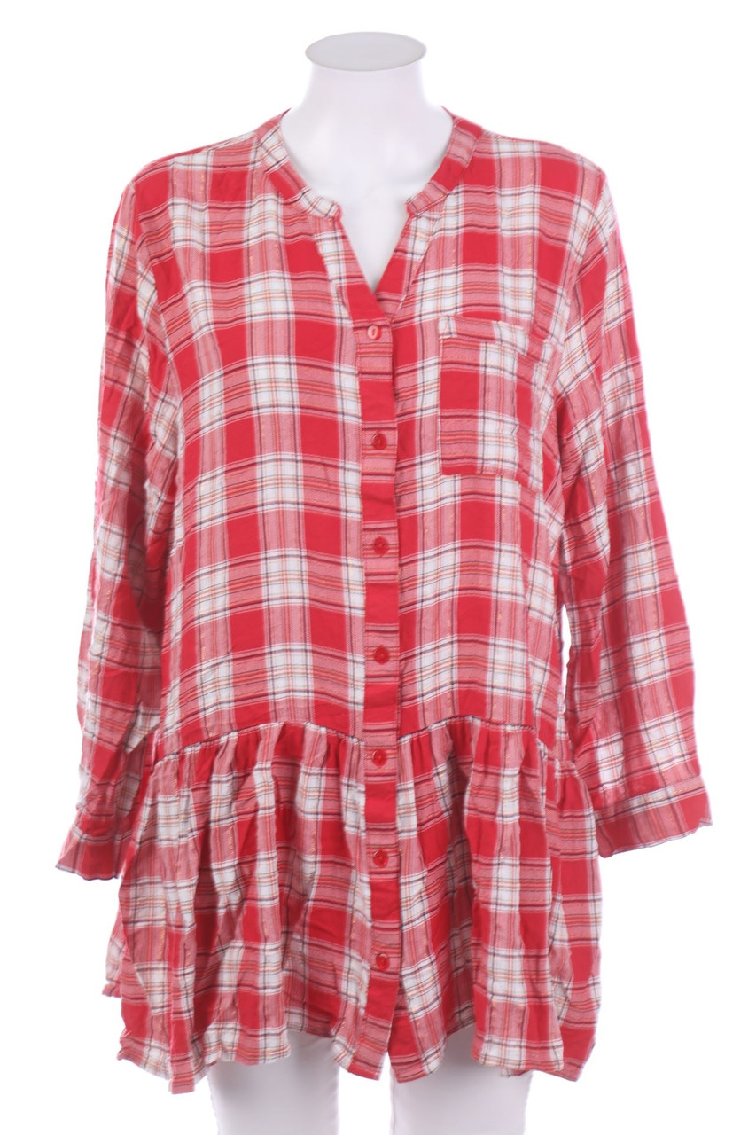 SECONDHAND - Karo-Bluse - 2XL