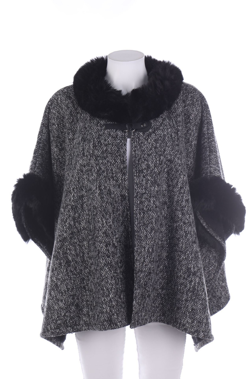 MONTE CERVINO - Cape mit Wolle - ONE SIZE