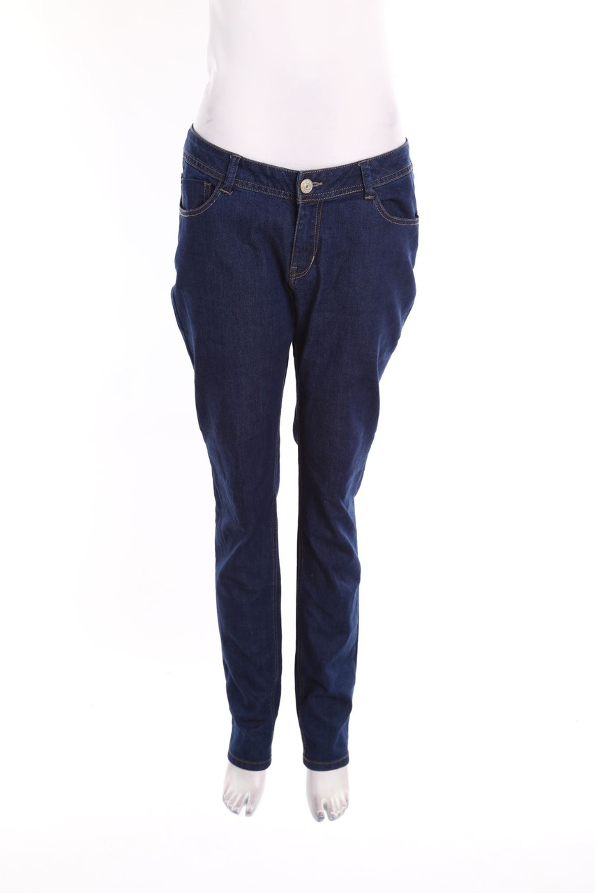 Ohne Label - Dark Denim Skinny-Jeans - XL