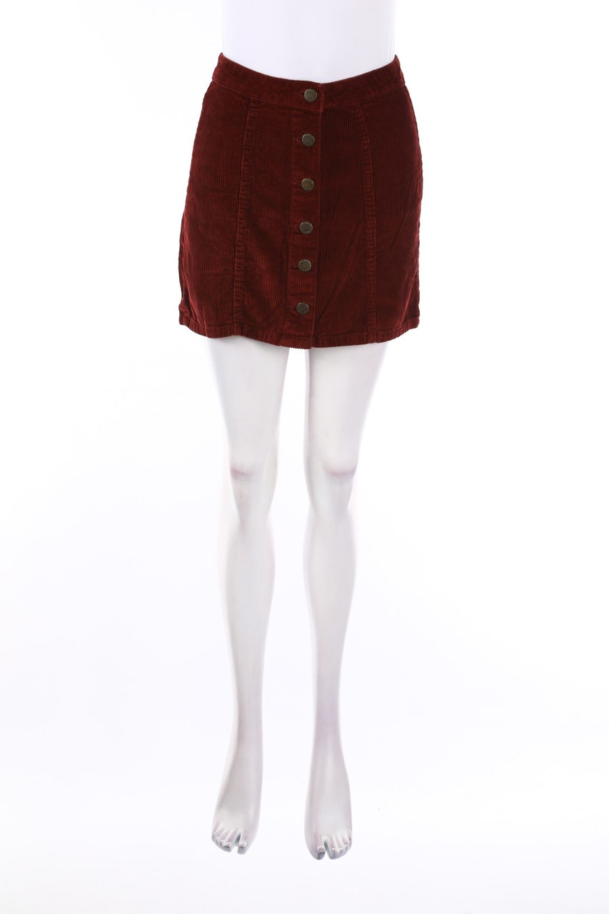 Denim & Co. - Cord-Minirock - S