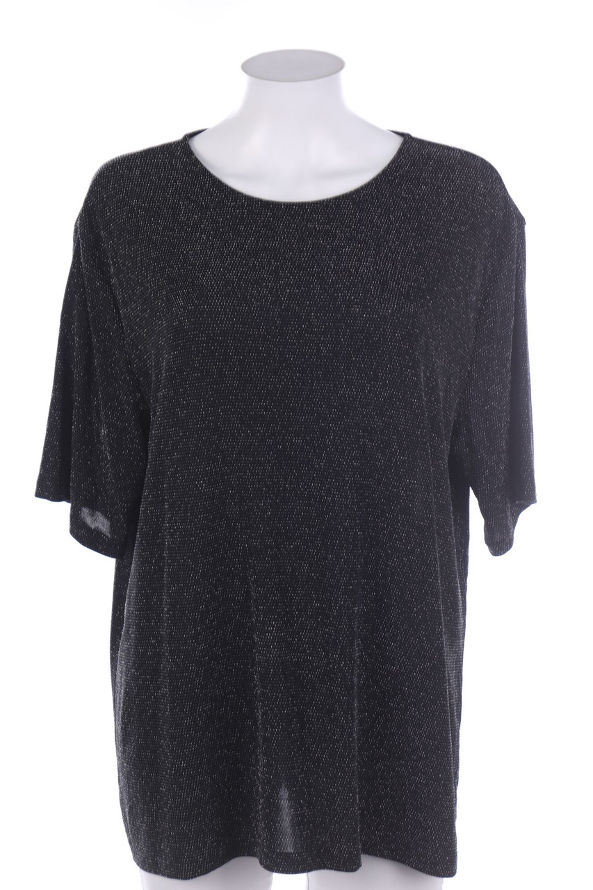 H&M - Kurzarm-Shirt mit Glitzer - L