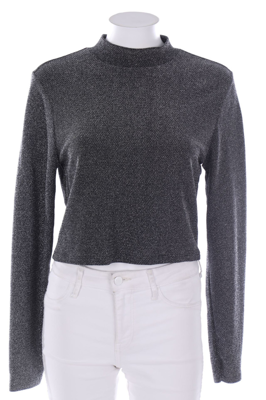 H&M - Glitzer-Longsleeve-Shirt - L