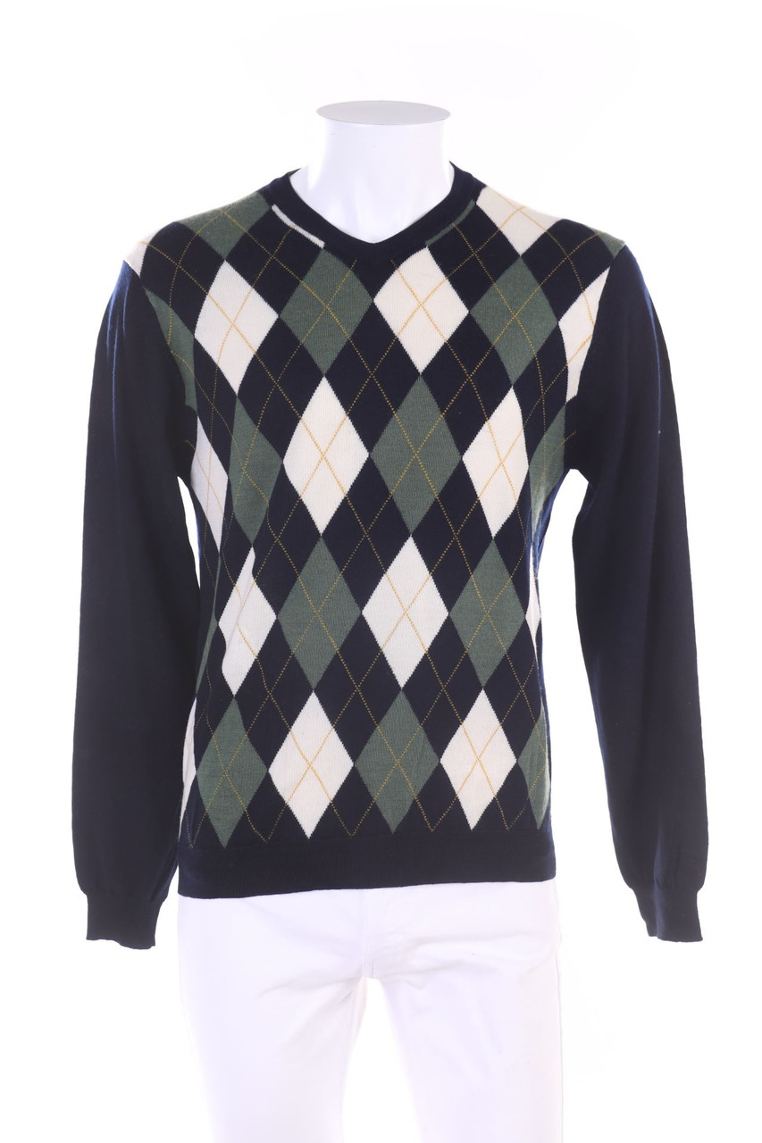 VINCI - Karo-V-Neck-Pullover - M