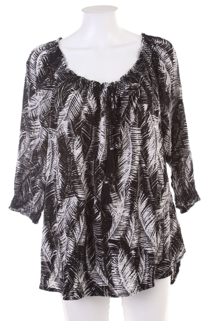 C&A - Tunika-Bluse mit Tropical Print - 3XL