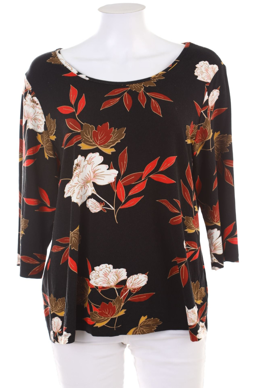 FAIR LADY - Shirt mit Blumen-Print - 2XL